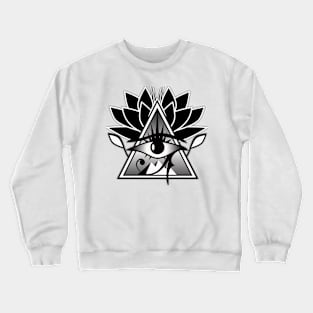 Eye of Horus (b&w) Crewneck Sweatshirt